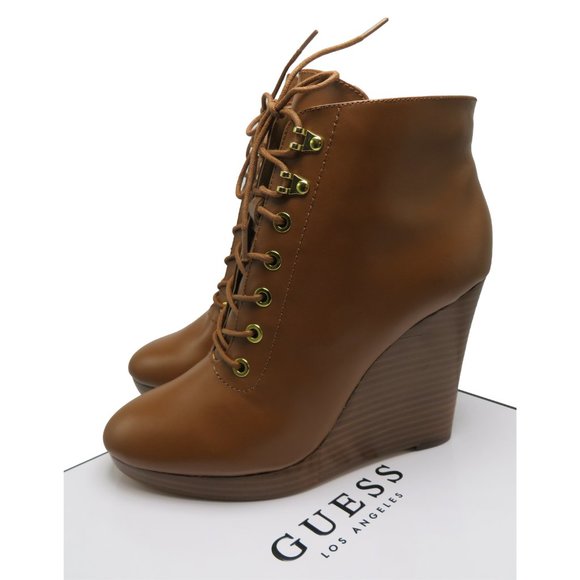 guess wedge booties
